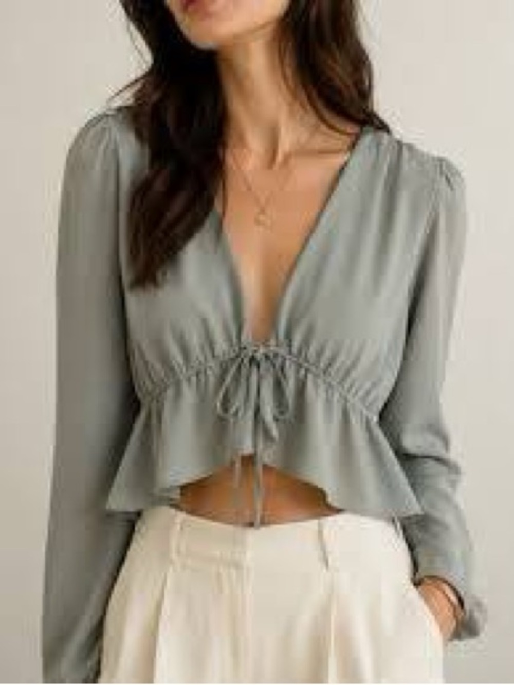 Sunday Best Kimberly Blouse in Grey